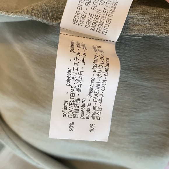 Zara Long Pencil Skirt with Slit in light sage green - Size Small - Picture 7 of 8